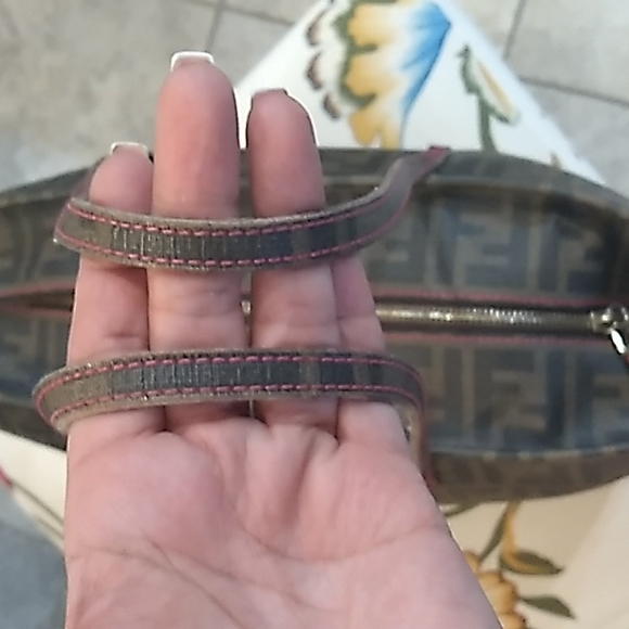 FENDI ZUCCA COATED FF TOTE- PINK INTERIOR - Picture 14 of 17